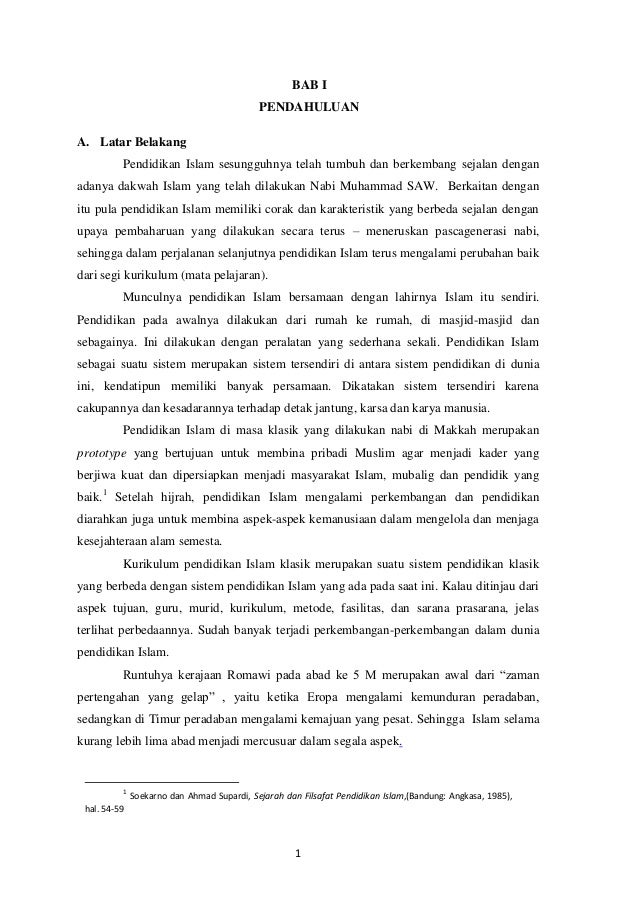Kurikulum Pendidikan Islam Masa Klasik