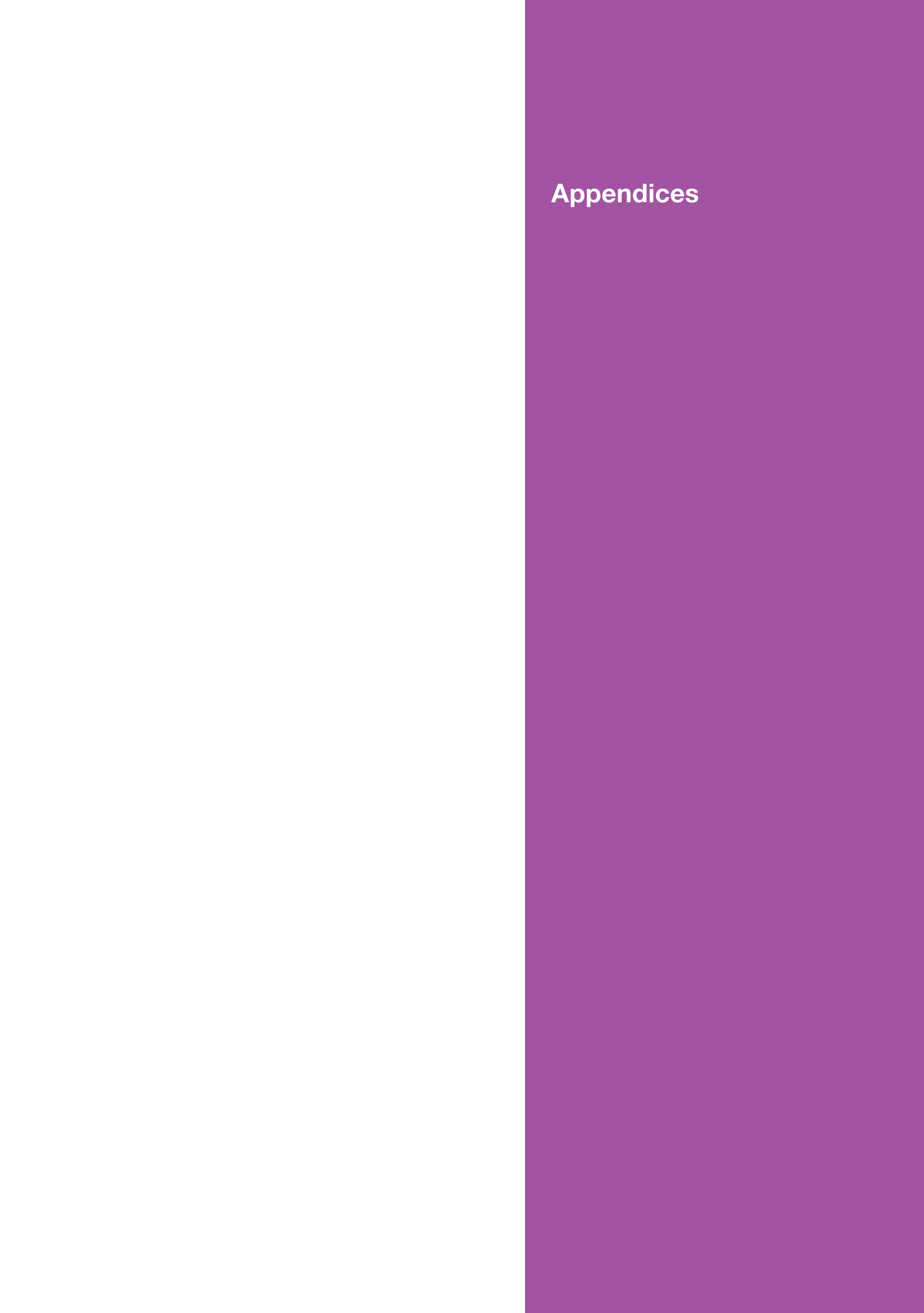 Appendices
 