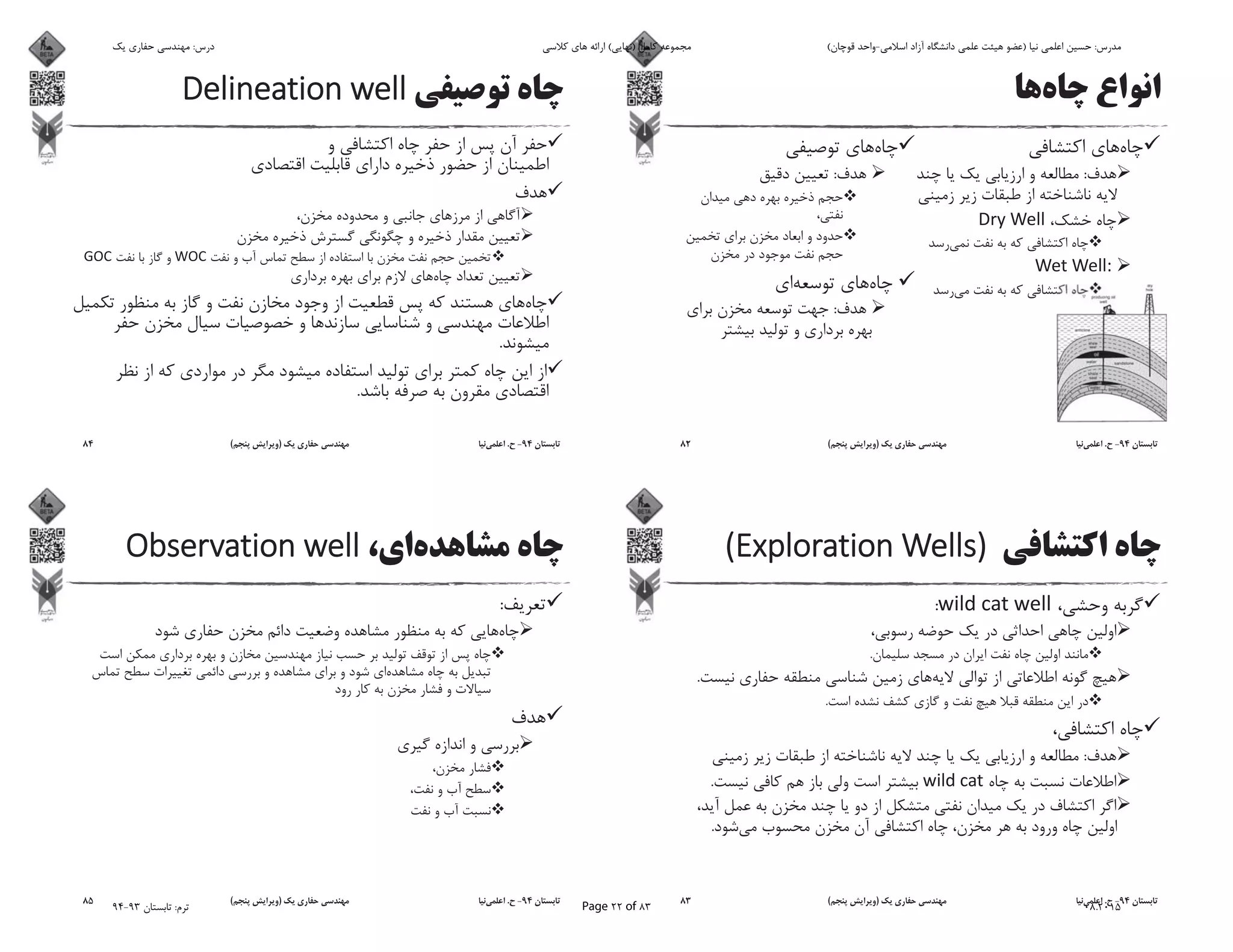 ::
:
94-.)(82
:
.
.
.
:
.
.
94-.)(83
.
.
94-.)(84
:
94-.)(85
‫ﯾﮏ‬ ‫ﺣﻔﺎرى‬ ‫ﻣﻬﻨﺪﺳﻰ‬ :‫درس‬ ‫ﮐﻼﺳﻰ‬ ‫ﻫﺎى‬ ‫اراﺋﻪ‬ (‫)ﻧﻬﺎﯾﻰ‬ ‫ﮐﺎﻣﻞ‬ ‫ﻣﺠﻤﻮﻋﻪ‬ (‫ﻗﻮﭼﺎن‬ ‫اﺳﻼﻣﻰ-واﺣﺪ‬ ‫آزاد‬ ‫داﻧﺸﮕﺎه‬ ‫ﻋﻠﻤﻰ‬ ‫ﻫﯿﺌﺖ‬ ‫)ﻋﻀﻮ‬ ‫ﻧﯿﺎ‬ ‫اﻋﻠﻤﻰ‬ ‫ﺣﺴﯿﻦ‬ :‫ﻣﺪرس‬
94-93 ‫ﺗﺎﺑﺴﺘﺎن‬ :‫ﺗﺮم‬ Page 22 of 83 08.2015
 