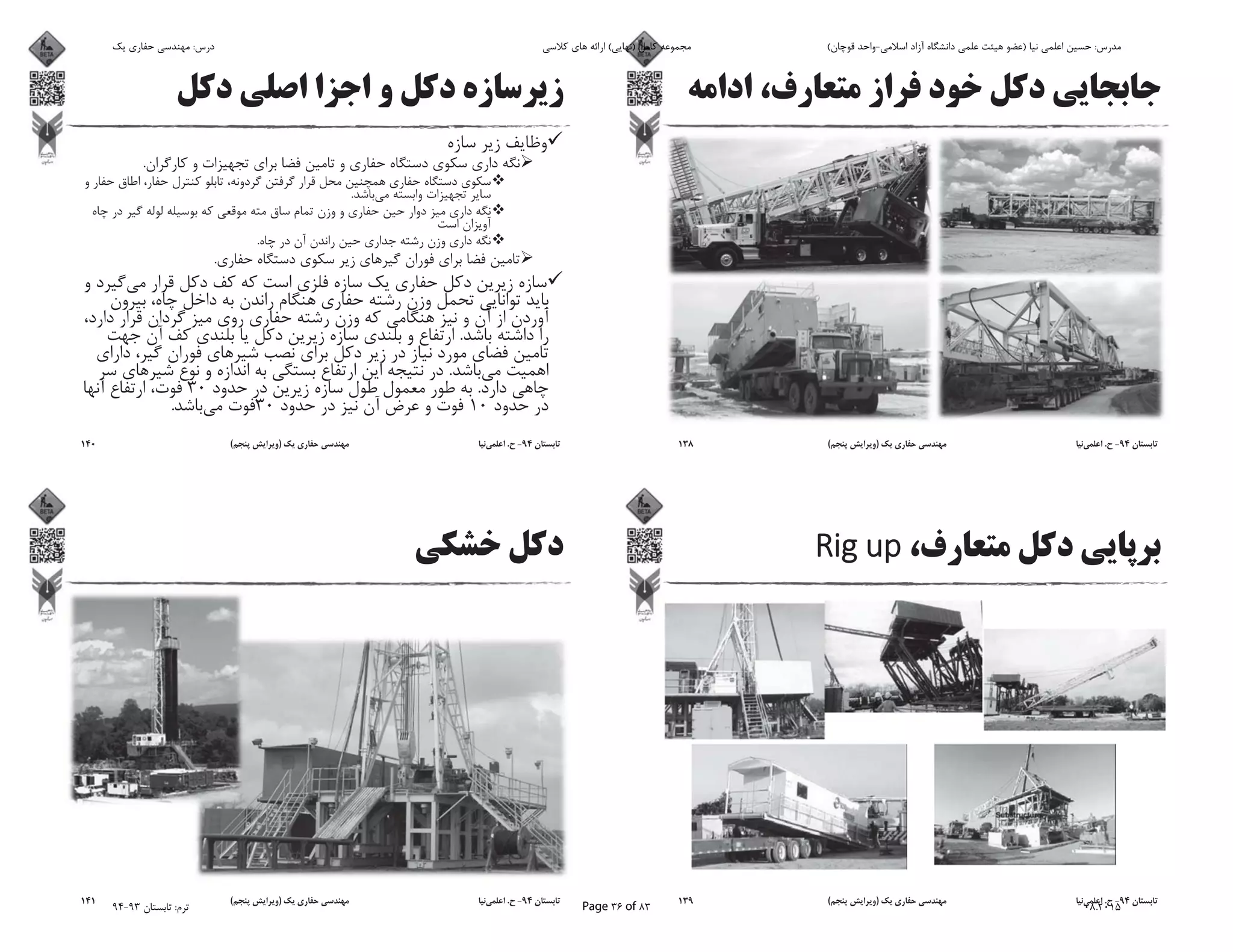 94-.)(138
94-.)(139
.
.
.
.
.
.
.30
1030.
94-.)(140
94-.)(141
‫ﯾﮏ‬ ‫ﺣﻔﺎرى‬ ‫ﻣﻬﻨﺪﺳﻰ‬ :‫درس‬ ‫ﮐﻼﺳﻰ‬ ‫ﻫﺎى‬ ‫اراﺋﻪ‬ (‫)ﻧﻬﺎﯾﻰ‬ ‫ﮐﺎﻣﻞ‬ ‫ﻣﺠﻤﻮﻋﻪ‬ (‫ﻗﻮﭼﺎن‬ ‫اﺳﻼﻣﻰ-واﺣﺪ‬ ‫آزاد‬ ‫داﻧﺸﮕﺎه‬ ‫ﻋﻠﻤﻰ‬ ‫ﻫﯿﺌﺖ‬ ‫)ﻋﻀﻮ‬ ‫ﻧﯿﺎ‬ ‫اﻋﻠﻤﻰ‬ ‫ﺣﺴﯿﻦ‬ :‫ﻣﺪرس‬
94-93 ‫ﺗﺎﺑﺴﺘﺎن‬ :‫ﺗﺮم‬ Page 36 of 83 08.2015
 