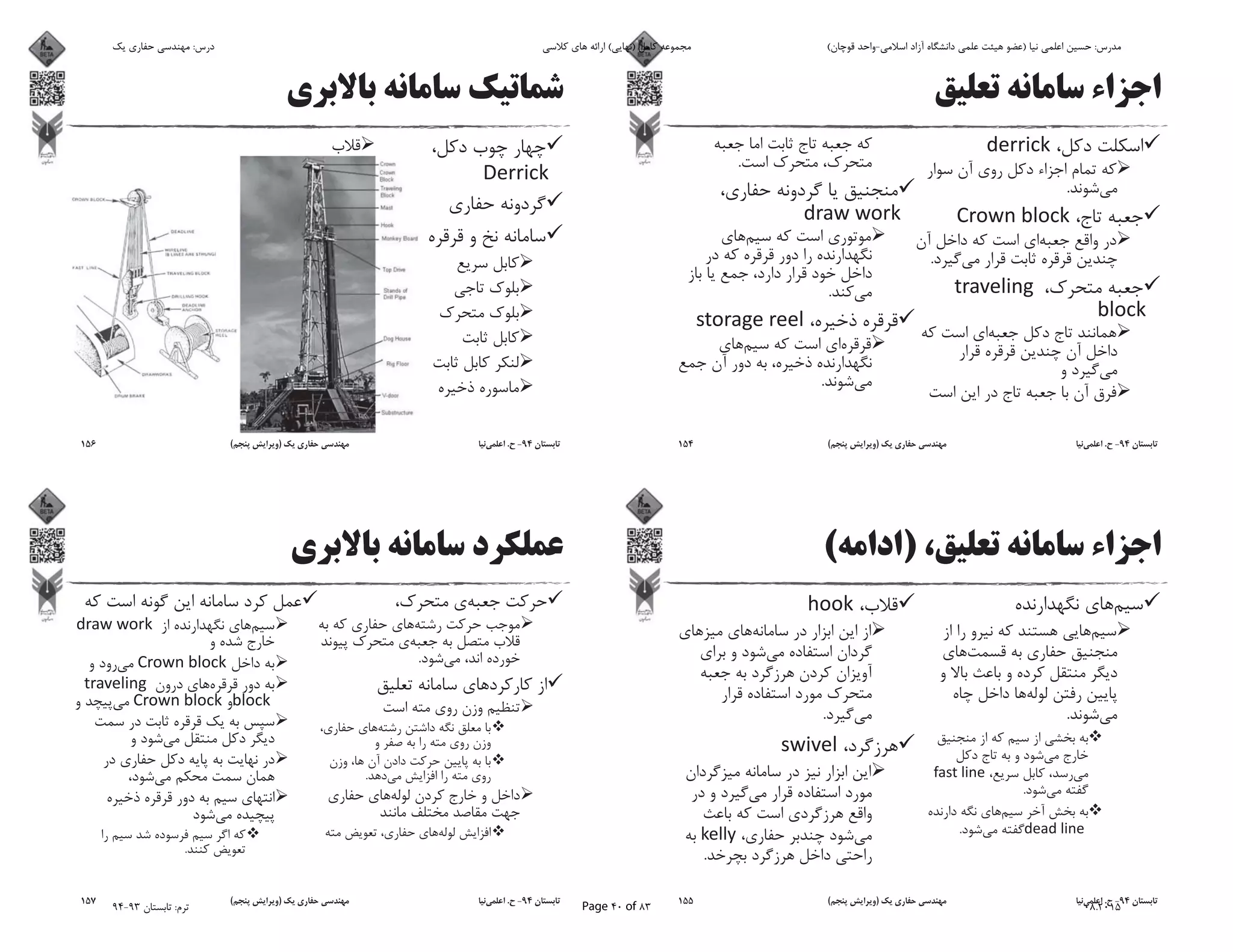 .
.
.
.
.
94-.)(154
)(
.
.
.
.
.
94-.)(155
94-.)(156
.
.
.
94-.)(157
‫ﯾﮏ‬ ‫ﺣﻔﺎرى‬ ‫ﻣﻬﻨﺪﺳﻰ‬ :‫درس‬ ‫ﮐﻼﺳﻰ‬ ‫ﻫﺎى‬ ‫اراﺋﻪ‬ (‫)ﻧﻬﺎﯾﻰ‬ ‫ﮐﺎﻣﻞ‬ ‫ﻣﺠﻤﻮﻋﻪ‬ (‫ﻗﻮﭼﺎن‬ ‫اﺳﻼﻣﻰ-واﺣﺪ‬ ‫آزاد‬ ‫داﻧﺸﮕﺎه‬ ‫ﻋﻠﻤﻰ‬ ‫ﻫﯿﺌﺖ‬ ‫)ﻋﻀﻮ‬ ‫ﻧﯿﺎ‬ ‫اﻋﻠﻤﻰ‬ ‫ﺣﺴﯿﻦ‬ :‫ﻣﺪرس‬
94-93 ‫ﺗﺎﺑﺴﺘﺎن‬ :‫ﺗﺮم‬ Page 40 of 83 08.2015
 