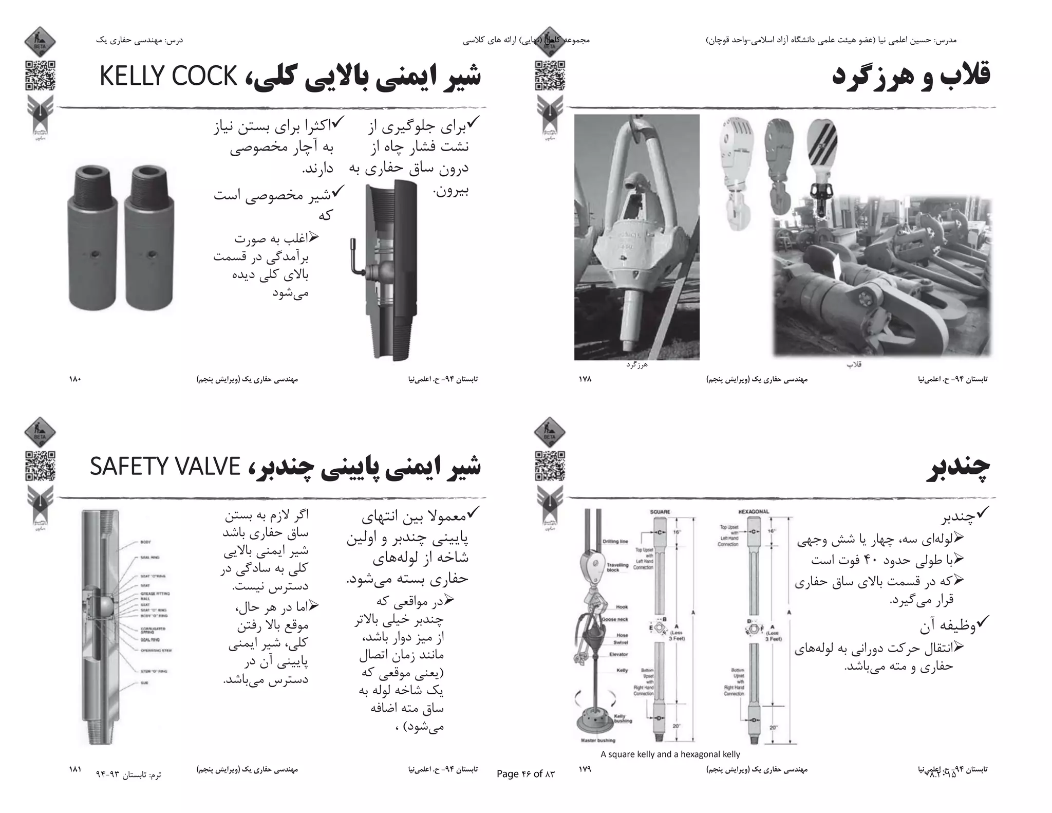 94-.)(178
40
.
.
94-.)(179
.
.
94-.)(180
.
)
(
.
.
94-.)(181
‫ﯾﮏ‬ ‫ﺣﻔﺎرى‬ ‫ﻣﻬﻨﺪﺳﻰ‬ :‫درس‬ ‫ﮐﻼﺳﻰ‬ ‫ﻫﺎى‬ ‫اراﺋﻪ‬ (‫)ﻧﻬﺎﯾﻰ‬ ‫ﮐﺎﻣﻞ‬ ‫ﻣﺠﻤﻮﻋﻪ‬ (‫ﻗﻮﭼﺎن‬ ‫اﺳﻼﻣﻰ-واﺣﺪ‬ ‫آزاد‬ ‫داﻧﺸﮕﺎه‬ ‫ﻋﻠﻤﻰ‬ ‫ﻫﯿﺌﺖ‬ ‫)ﻋﻀﻮ‬ ‫ﻧﯿﺎ‬ ‫اﻋﻠﻤﻰ‬ ‫ﺣﺴﯿﻦ‬ :‫ﻣﺪرس‬
94-93 ‫ﺗﺎﺑﺴﺘﺎن‬ :‫ﺗﺮم‬ Page 46 of 83 08.2015
 