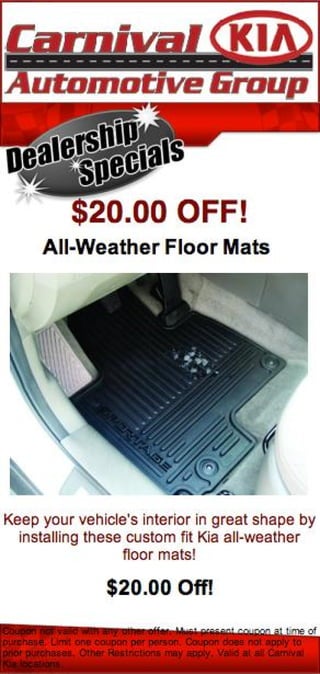 KIA Floor Mats For Sale TN | Kia Dealer Near Nashville
