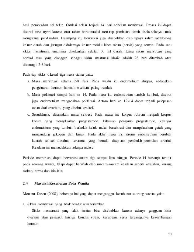 KESEHATAN WANITA USIA SUBUR