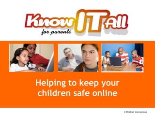 Helping to keep your children safe online 