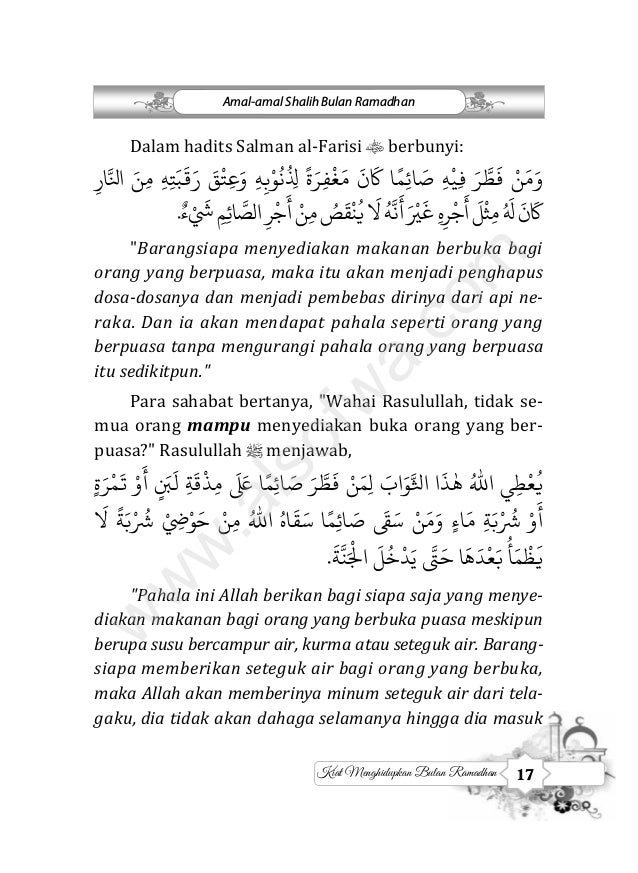 Kiat Kiat Menghidupkan Bulan Ramadhan