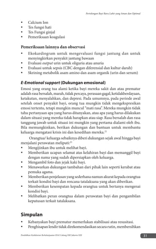 Pertolongan Bayi Baru Lahir yang Aman dan Optimal
Pendidikan Kedokteran Berkelanjuatan IDAI Cabang DKI Jakarta XIII 31
y
y...