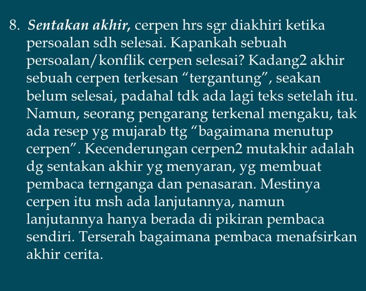Kiat nulis cerpen
