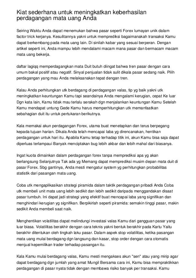 sistem perdagangan seni strategi perdagangan hari bekerja