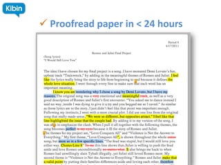  Proofread paper in < 24 hours
 