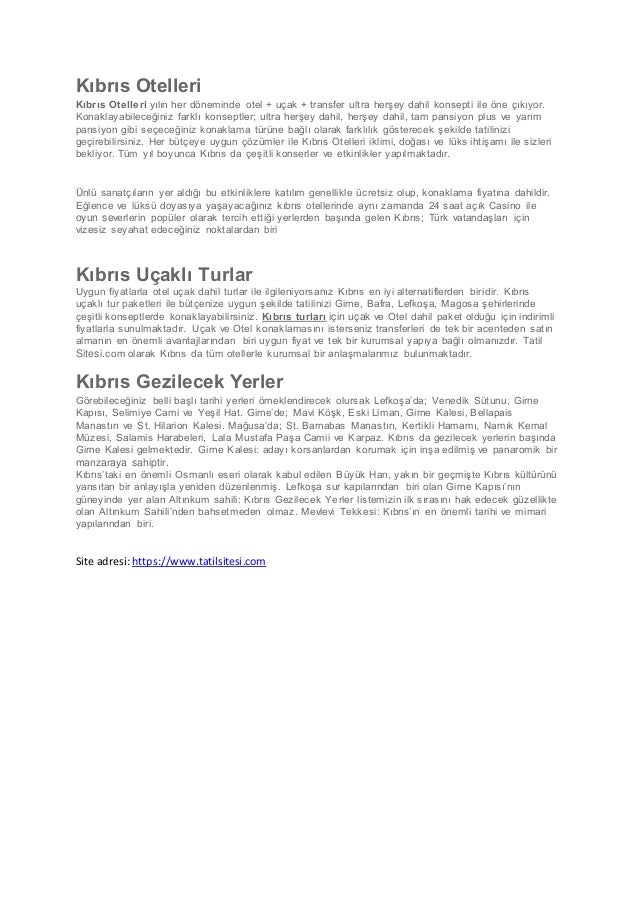 Kibris Otelleri Kibris Tatil Kibris Otel Fiyatlari Setur