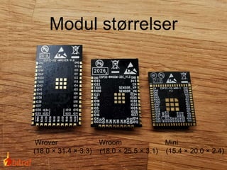 Wrover Wroom Mini
Modul størrelser
(18.0 × 31.4 × 3.3) (18.0 × 25.5 × 3.1) (15.4 × 20.0 × 2.4)
 