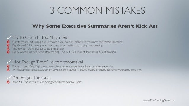 how to write a kick ass executive summary how to write a meeting summary