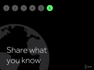 Share what
you know
2 3 4 5 61
 