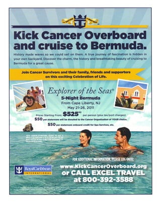 Kick cancer overboard flyer