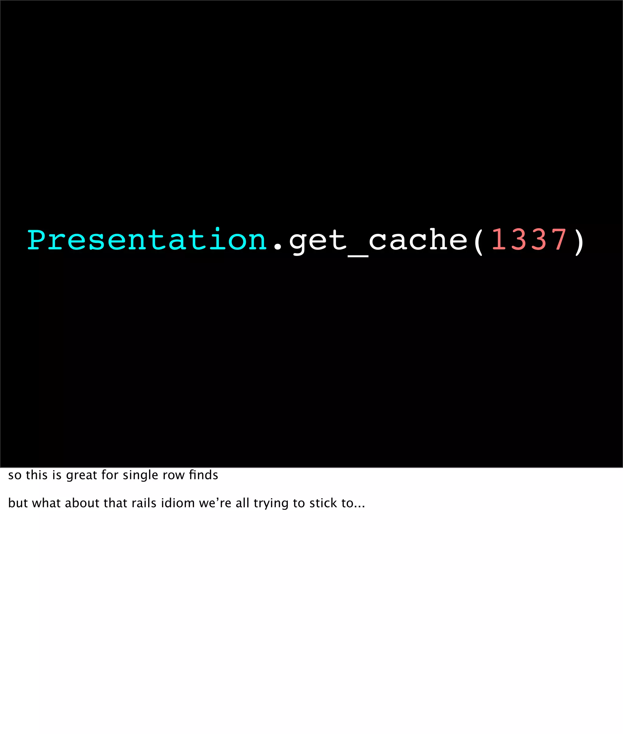 Kickin' Ass with Cache-Fu (with notes)