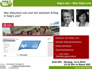 MasterVL: Kooperationen im E-BusinessVL: E-Servicesalternative VL: Informations- und KommunikationsmanagementInnovationsseminar E-Business-ProjektBonuspunkte aus Wi²ki-Beitrag und Community-Learning, Berlinwissenschaftliches SeminarSchlüsselqualifikationenFür Sie, als Master:Modul:Wirtschafts-wissenschaftliche Vertiefung, Ausrichtung Informations-management