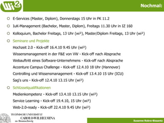 Aufgaben im Projekt – BewertungGruppenvorstellung