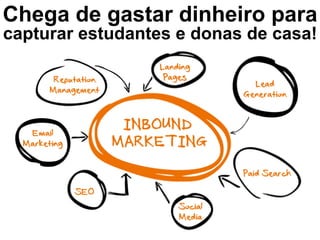 Chega de gastar dinheiro para
capturar estudantes e donas de casa!
 