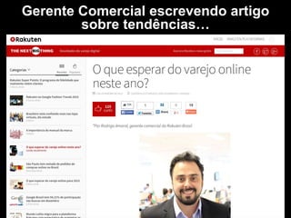 Gerente Comercial escrevendo artigo
sobre tendências…
 