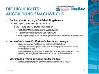 Die Highlights: Lichttag, 15. SeptemberStärkung der Attraktivität des Bereichs Licht- und Beleuchtungssysteme