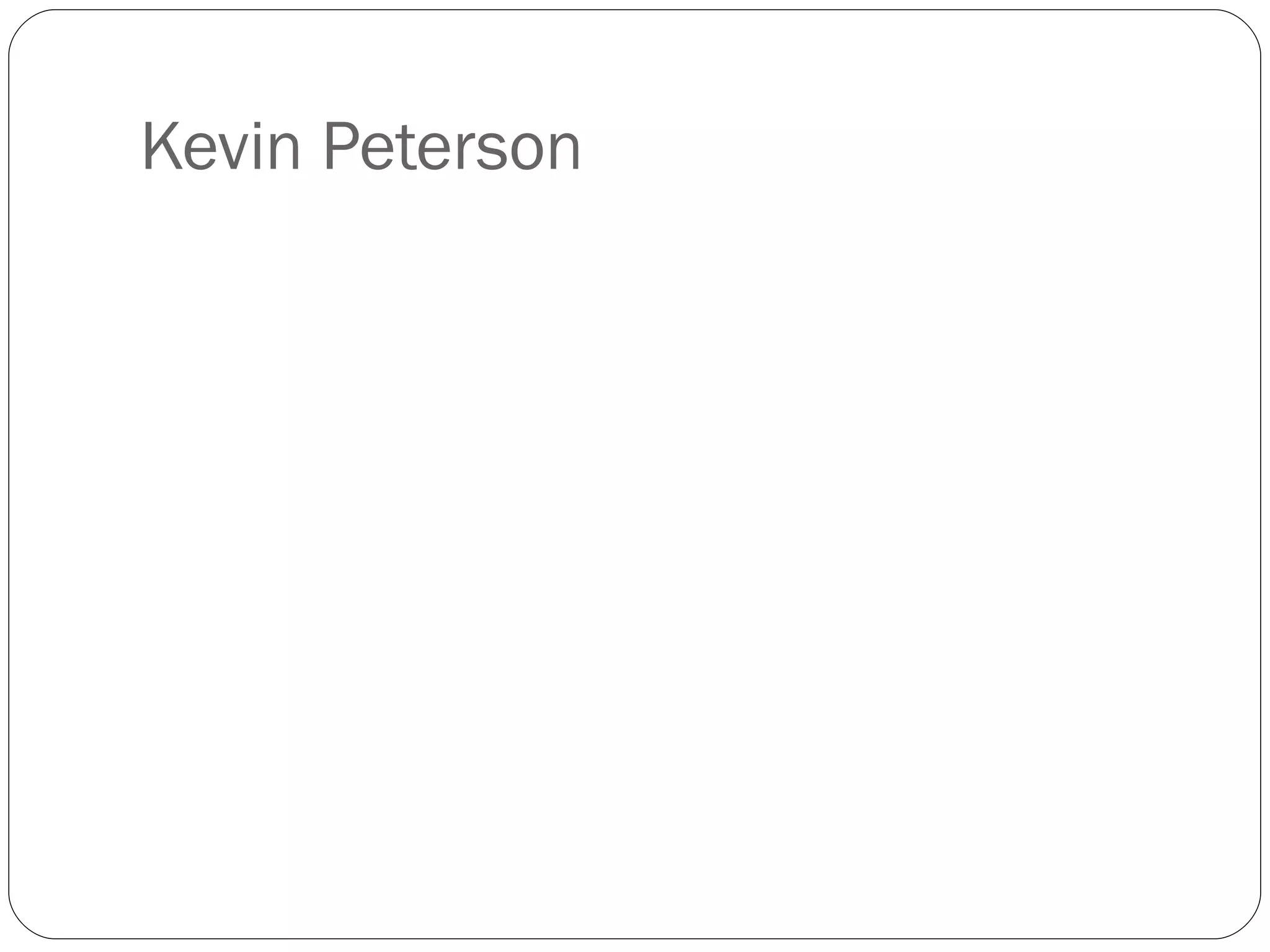 Kevin Peterson 