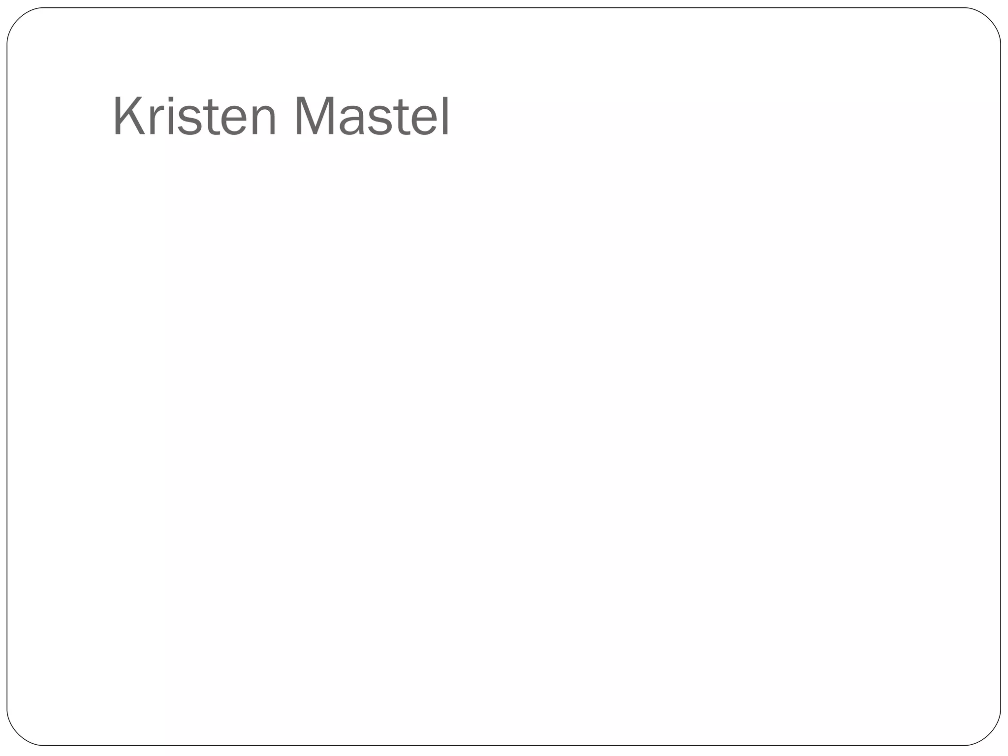 Kristen Mastel 