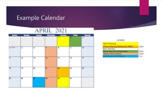 Example Calendar
 