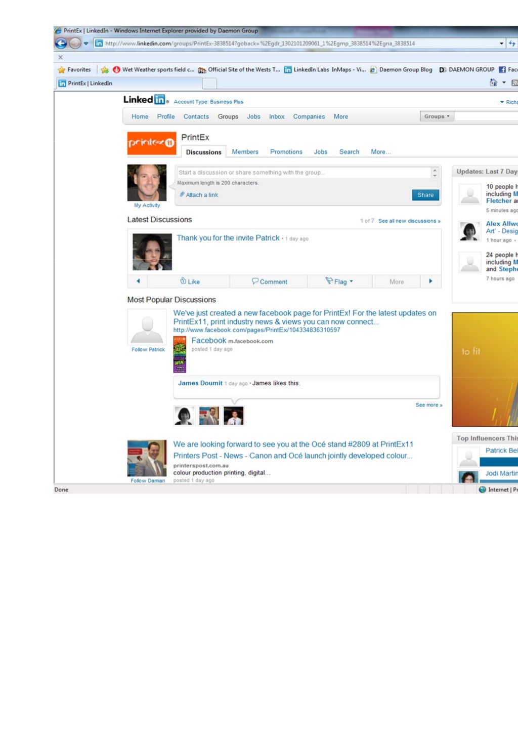 Kick off Social Media