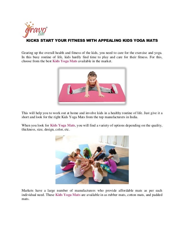 Kicks Start Your Fitness With Appealing Kids Yoga Mats