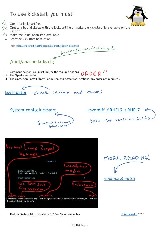 Linux Kickstart automated installation
