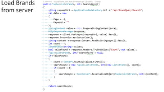 Load Brands
from server
 