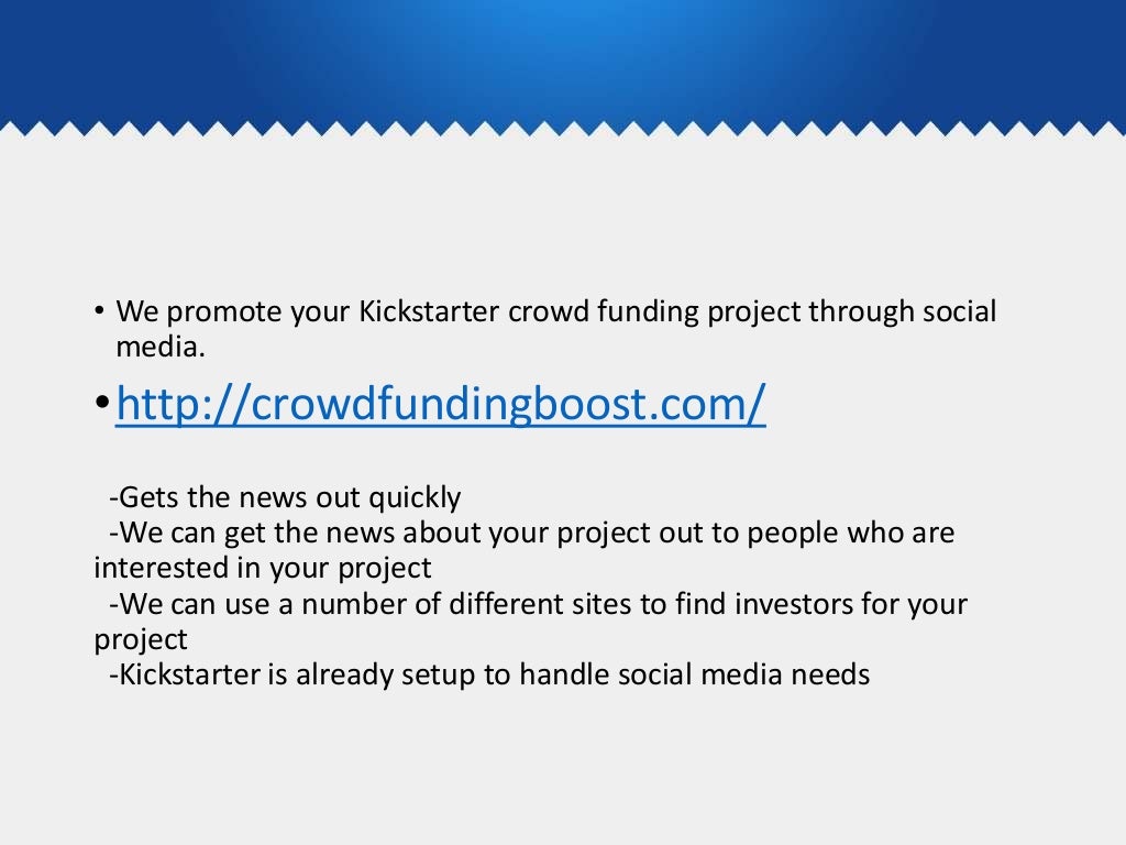 Kickstarter crowdfunding campaign