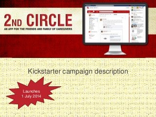 Kickstarter campaign description
Launches
1 July 2014
 