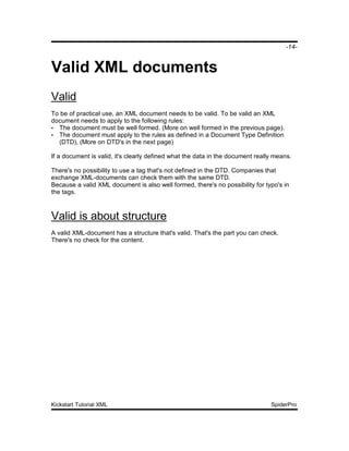 Kickstart Tutorial Xml