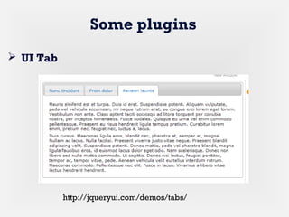 Some plugins
 UI Tab
http://jqueryui.com/demos/tabs/
 