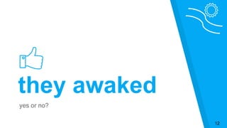 they awaked
yes or no?
12
 