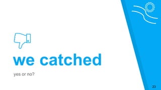 we catched
yes or no?
23
 