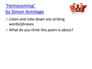 Poem For Homecoming Program Kid and Homecoming | PPTX