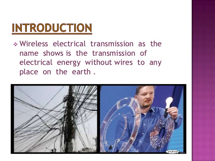 wireless transmission of electricity