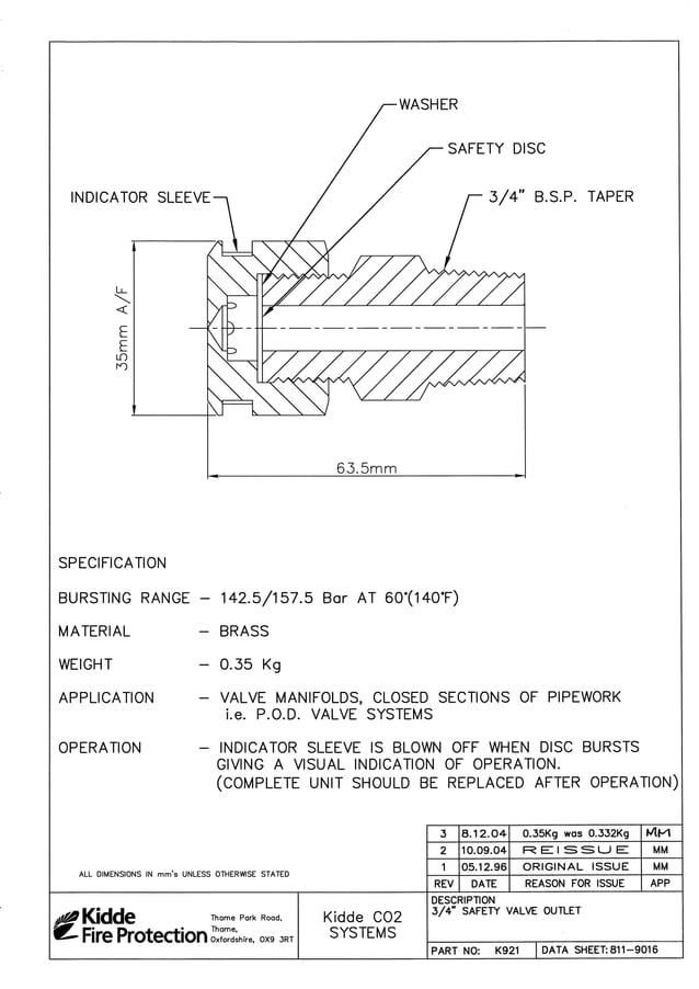 Kidde (Collins Aerospace) Kidde ADS CO2
