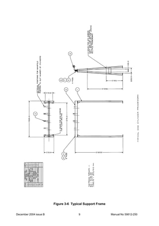 December 2004 issue B Manual No 59812-2509
Figure 3-6 Typical Support Frame
 