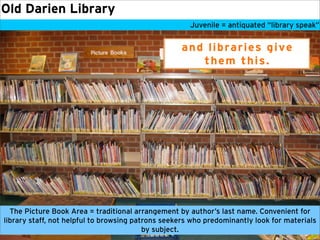Old Darien Library
                                                      Juvenile = antiquated “library speak”


         ...