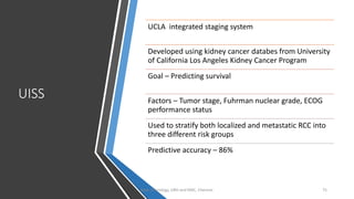 Uiss Model Rcc CLINICAL FEATURES & PROGNOSTIC FACTORS OF RCC | PDF