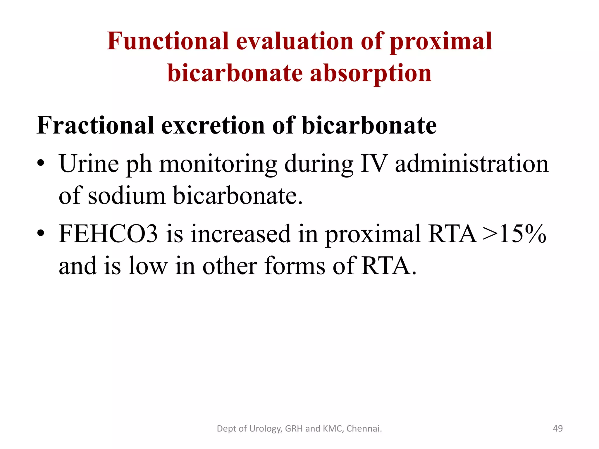 RENAL TUBULAR ACIDOSIS | PDF