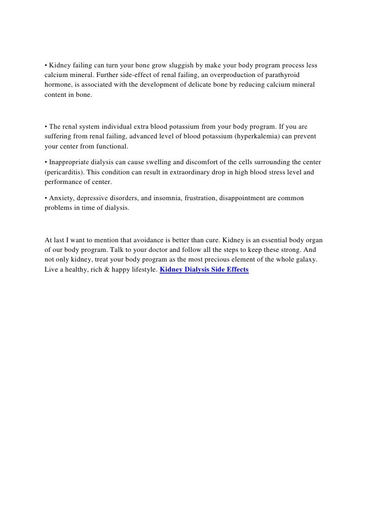 Captopril Side Effects Kidney
