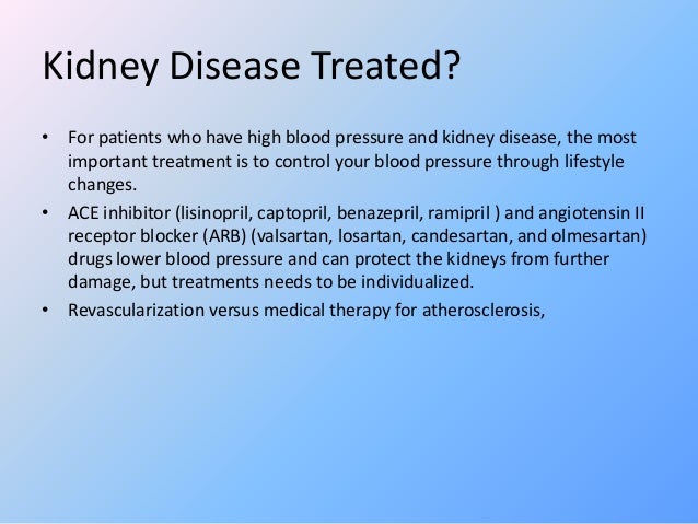 Kidney failure in hypertension