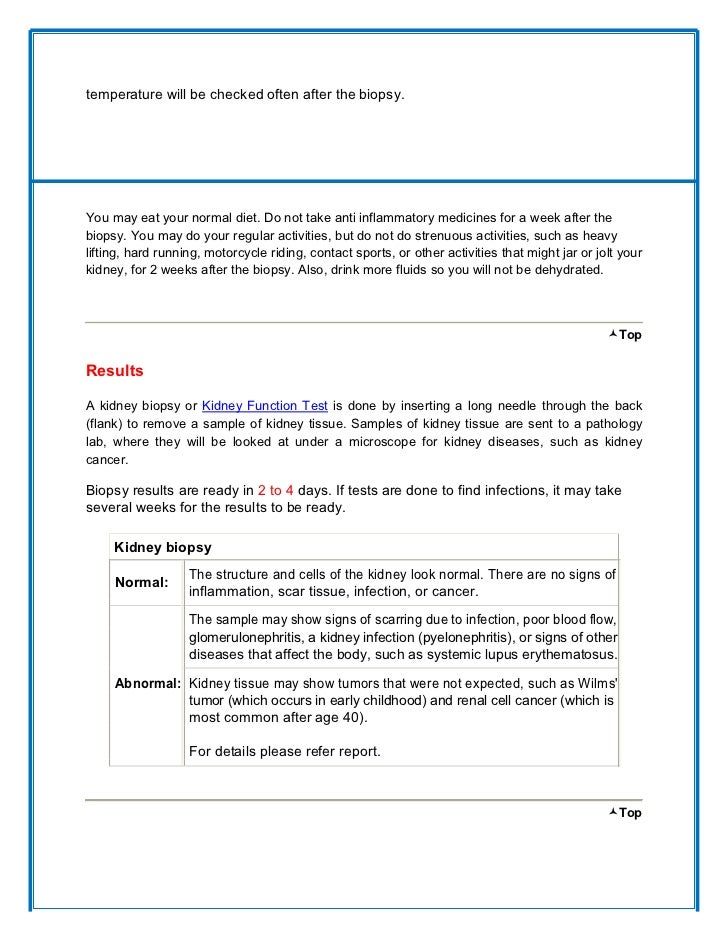 Kidney Function Test