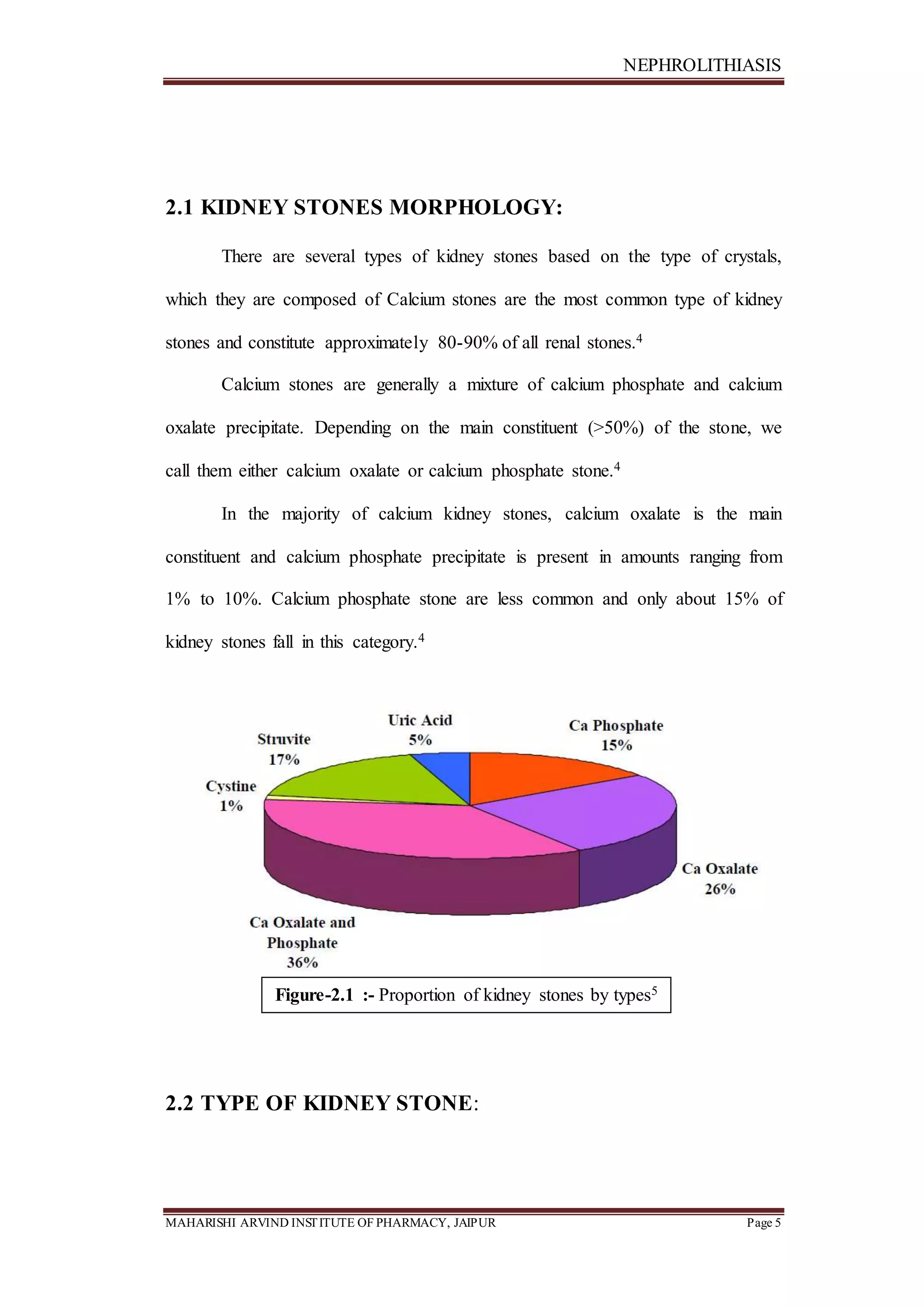 Kidney stone (nephrolithiasis) | PDF