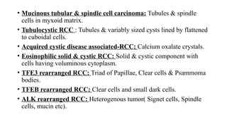 Mucinous Rcc RENAL pathology For post graduates in pathology by Dr. Nancy Gupta pptx ...